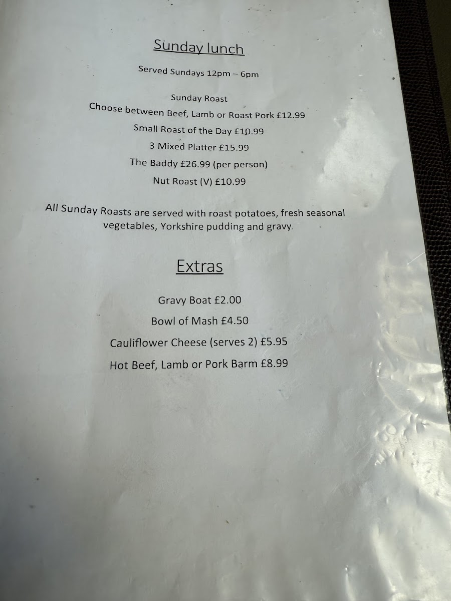 The Wheatsheaf Menu - Image 4